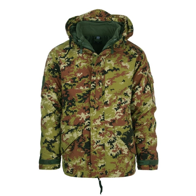 Parka tipo goretex vegetato con pile staccabile - Giubbotti