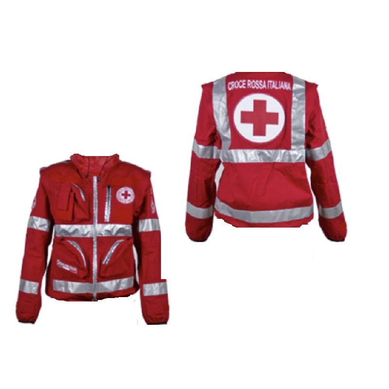 CRI Croce Rossa giacca sahariana - Abbigliamento CRI croc rossa italiana -  Divisa Militare