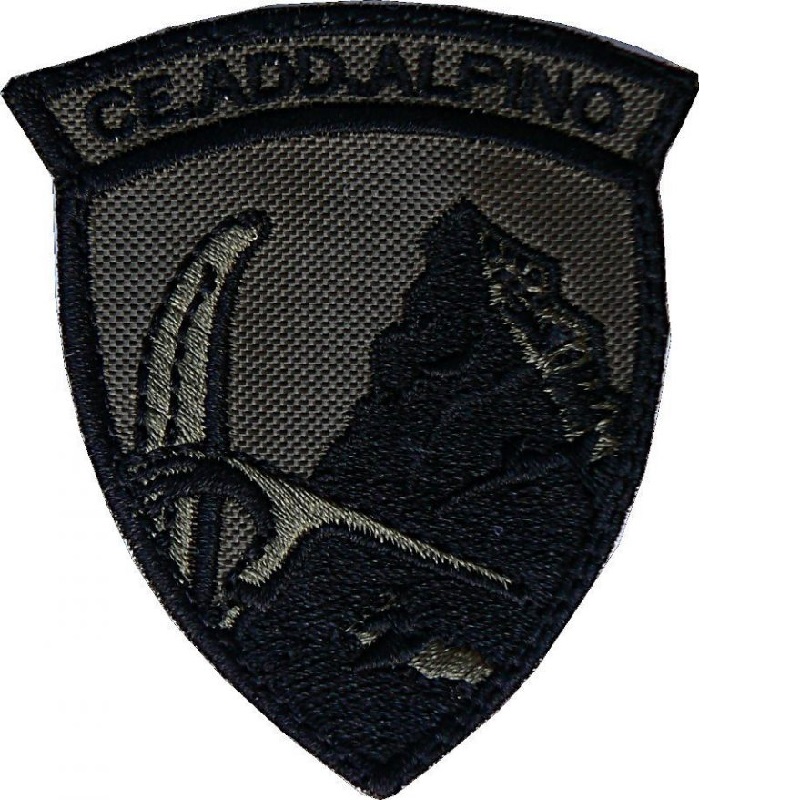 Patch toppa con velcro Centro Addestramento Alpino ce add alpino bassa  visibilità - Alpini - Divisa Militare