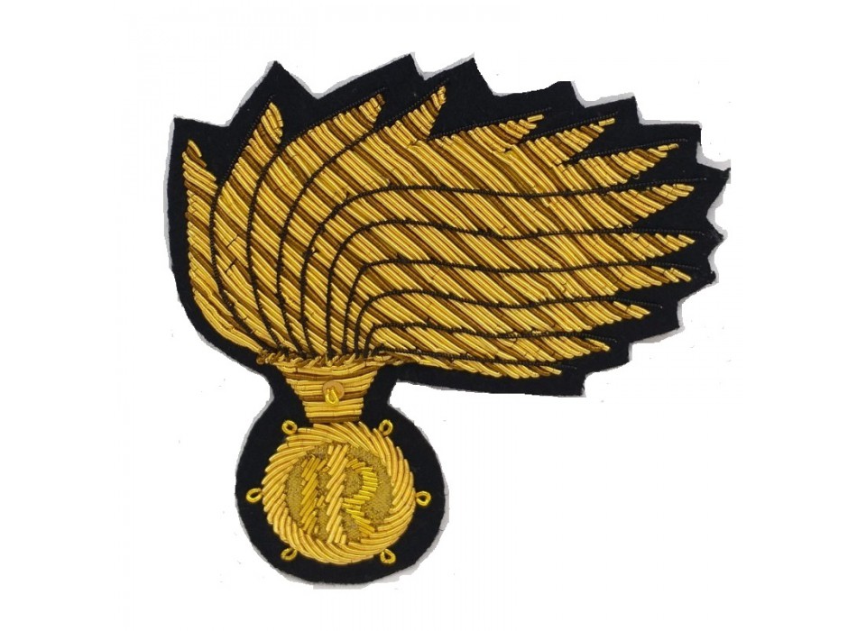 Fiamma ricamata furio ordinanza per berretto brigadiere capo qualifica speciale Carabinieri Divisa Militare