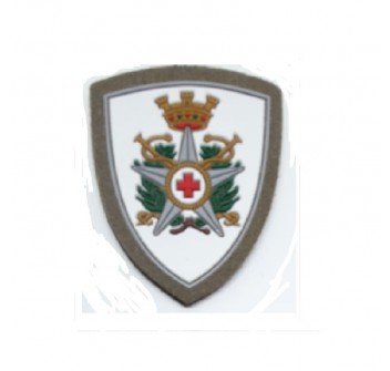 Patch scudetto Croce Rossa Corpo Militare gommata d'ordinanza Divisa Militare