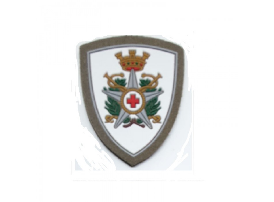 Patch scudetto Croce Rossa Corpo Militare gommata d'ordinanza Divisa Militare