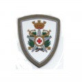 Patch scudetto Croce Rossa Corpo Militare gommata d'ordinanza