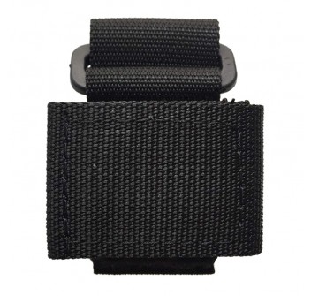 Porta guanti in cordura chiusura a velcro nero Divisa Militare