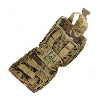 Borsa tasca per attrezzatura medica da cinturone/zaino a molle nero Divisa Militare