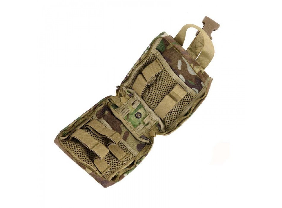 Borsa tasca per attrezzatura medica da cinturone/zaino a molle nero Divisa Militare