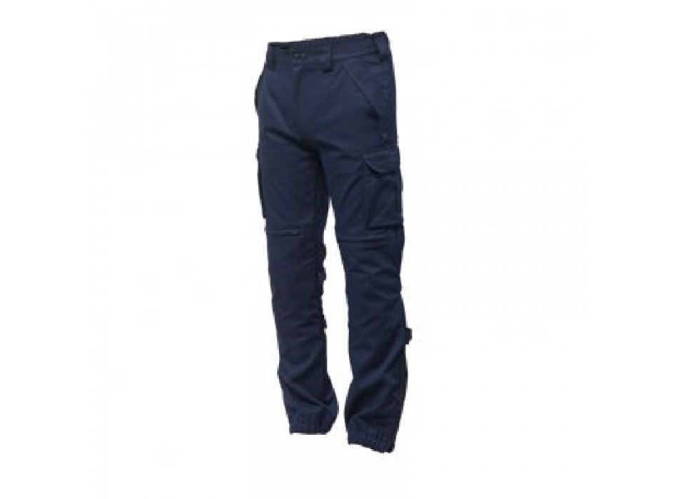 Pantalone invernale multitasche per guardia giurata blu con interno felpato Divisa Militare