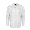 Camicia bianca maniche lunghe per guardia giurata sicurezza con spalline