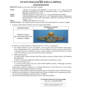 2 Distintivo Congedati Forze Armate spedizione gratis Divisa Militare