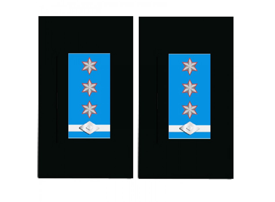 Ispettore superiore di polizia locale Emilia Romagna coppia di gradi tubolari camicia/giacca a vento Divisa Militare