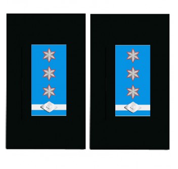 Ispettore superiore responsabile di servizio di polizia locale Emilia Romagna coppia di gradi tubolari camicia/giacca a vento Divisa Militare
