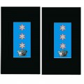 Comandante di corpo di capoluoghi di provincia di polizia locale Emilia Romagna coppia di gradi tubolari camicia/giacca a vento
