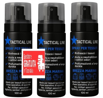 3 Spray tessuti tactical line brezza marina spedizione gratis PRIME Divisa Militare