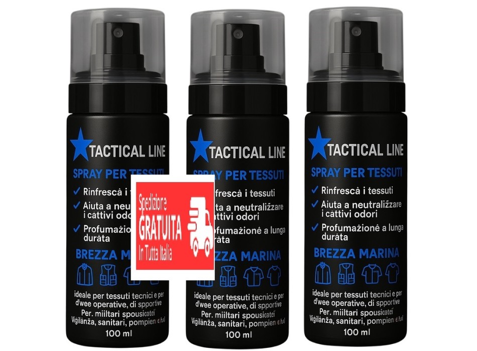3 Spray tessuti tactical line brezza marina spedizione gratis PRIME Divisa Militare
