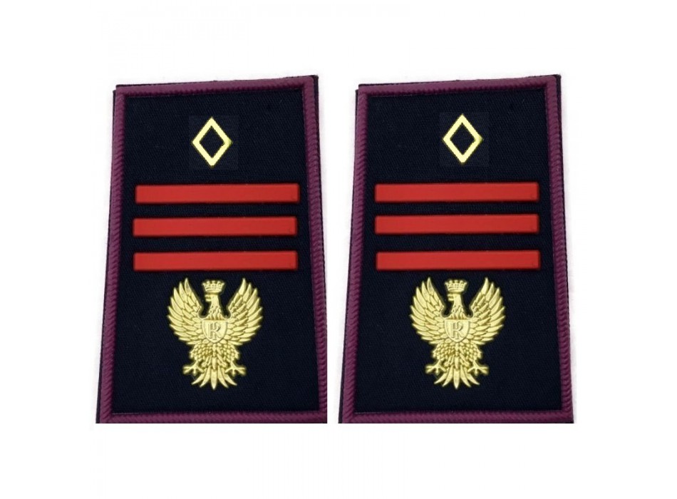 Assistente capo coordinatore Polizia di Stato gradi tubolari per giacca a vento Divisa Militare