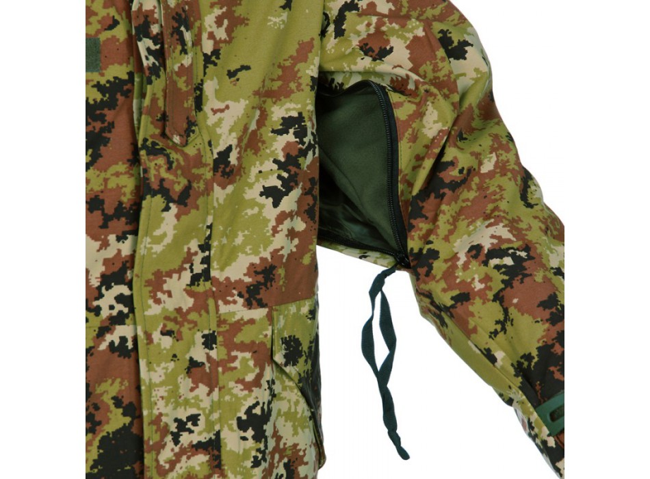 Parka tipo goretex vegetato con pile staccabile - Giubbotti