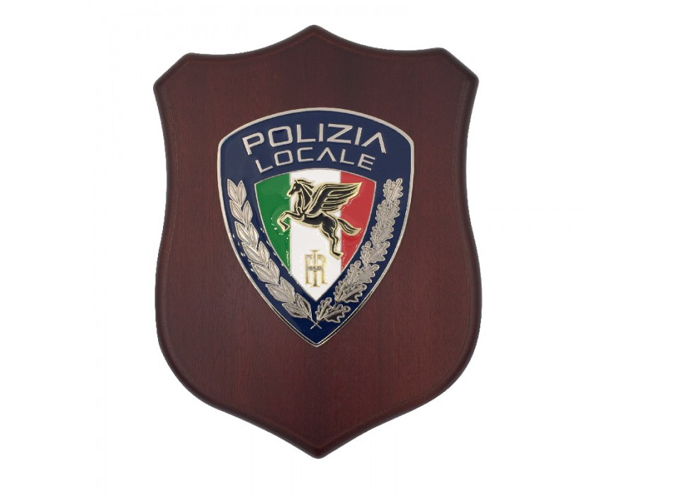 Crest Polizia Locale movimento Pegaso tricolore Divisa Militare