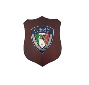 Mini crest cm 11 Polizia Locale movimento Pegaso tricolore Divisa Militare