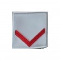 Comune di 1° prima classe grado velcro bianco per polo