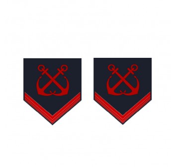 Comune di 1° prima classe nocchiere di porto Capitaneria gradi per uniforme ordinaria invernale O.I.  Divisa Militare