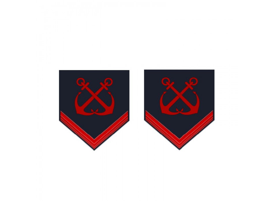 Comune di 1° prima classe nocchiere di porto Capitaneria gradi per uniforme ordinaria invernale O.I.  Divisa Militare