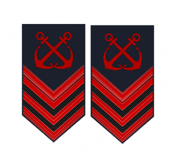 Sottocapo nocchiere di porto Capitaneria gradi per uniforme ordinaria invernale O.I.  Divisa Militare