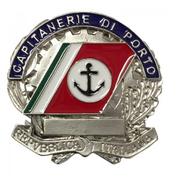 Placca argento Capitaneria di Porto Guardia Costiera per truppa, graduati e sergenti Divisa Militare