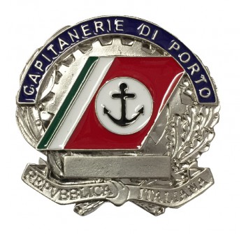 Placca argento Capitaneria di Porto Guardia Costiera per truppa, graduati e sergenti Divisa Militare