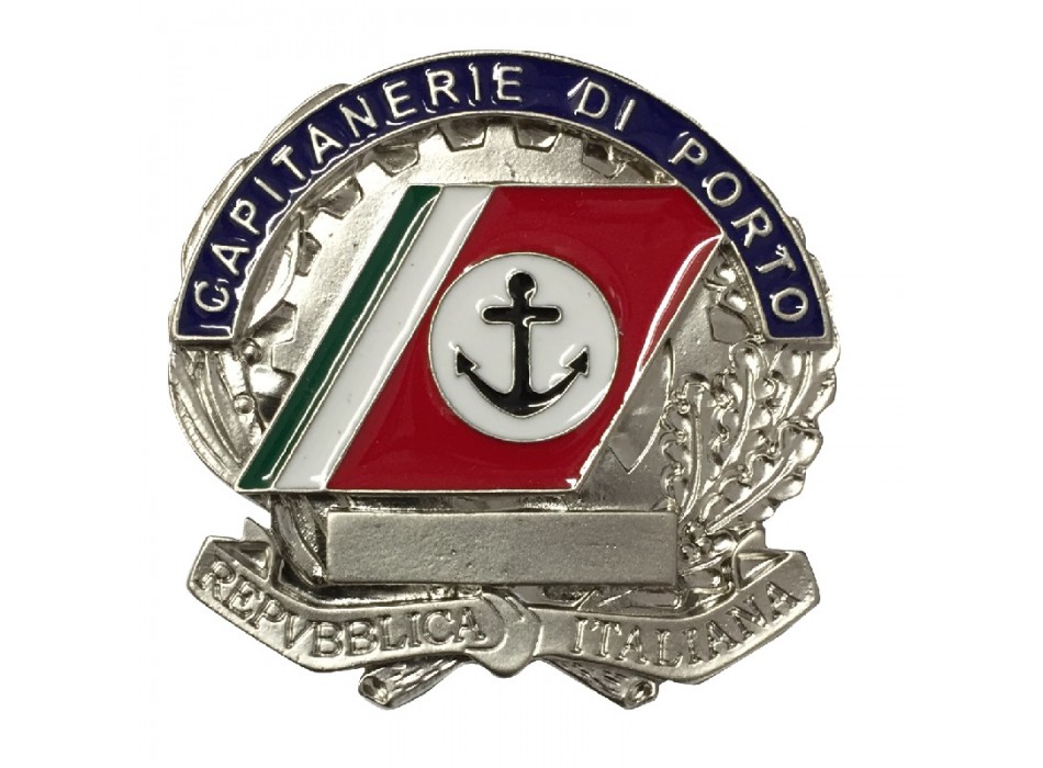 Placca argento Capitaneria di Porto Guardia Costiera per truppa, graduati e sergenti Divisa Militare