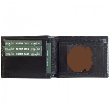 Portafogli classico per placca Guardia Costiera Ascot vera pelle 260cp Divisa Militare