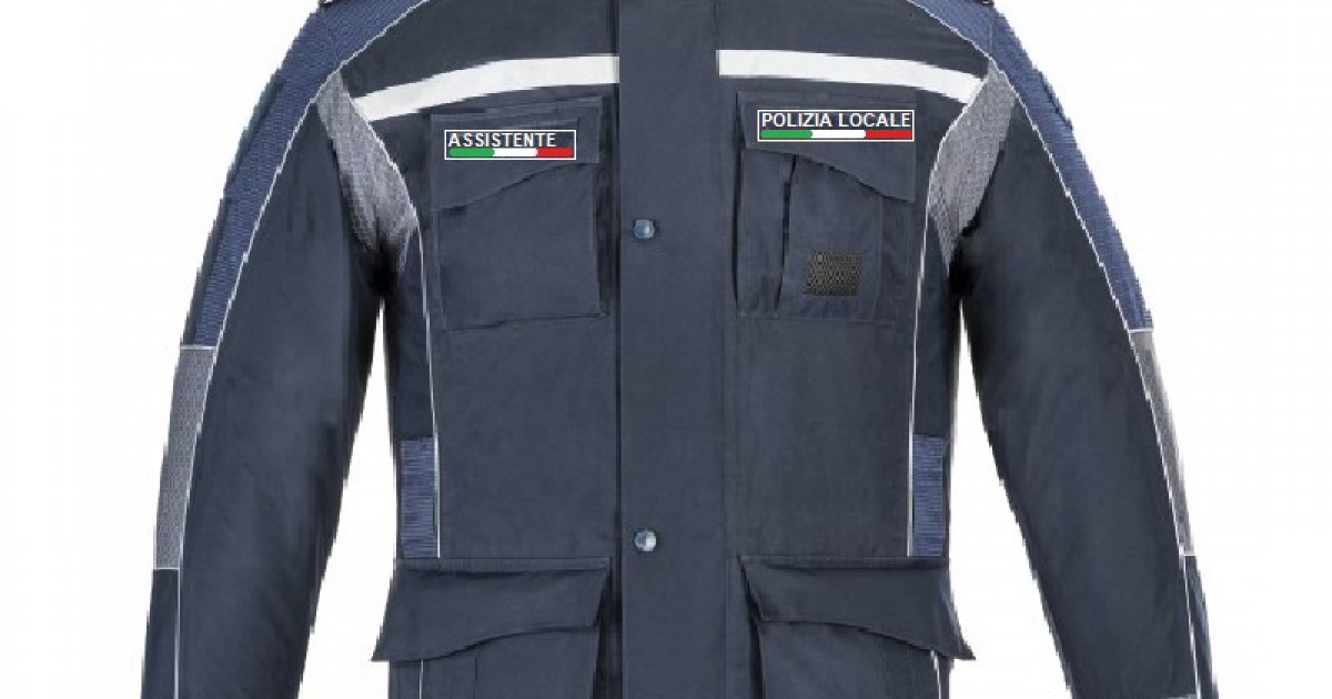 Giaccone giacca invernale da appiedato per Polizia Locale Emilia Romagna  Abbigliamento polizia locale emilia romagna Divisa Militare
