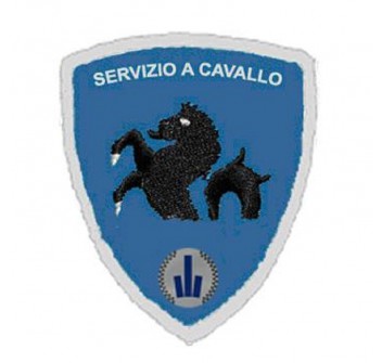 Patch toppa con velcro Polizia Locale Emilia Romagna servizio a cavallo Divisa Militare