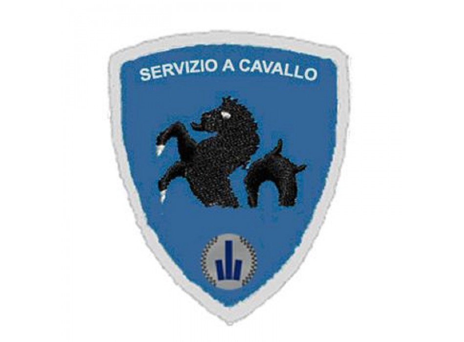 Patch toppa con velcro Polizia Locale Emilia Romagna servizio a cavallo Divisa Militare