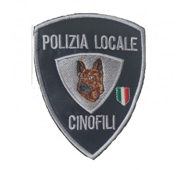 Patch toppa con velcro Polizia Locale cinofila Emilia Romagna servizio cinofilo Divisa Militare