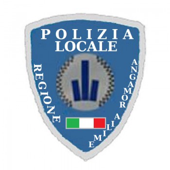 Toppa patch con velcro polizia locale Emilia Romagna con tre torri Divisa Militare