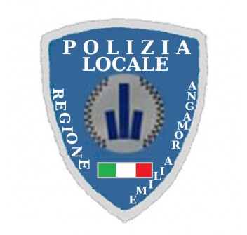 Toppa patch con velcro polizia locale Emilia Romagna con tre torri Divisa Militare