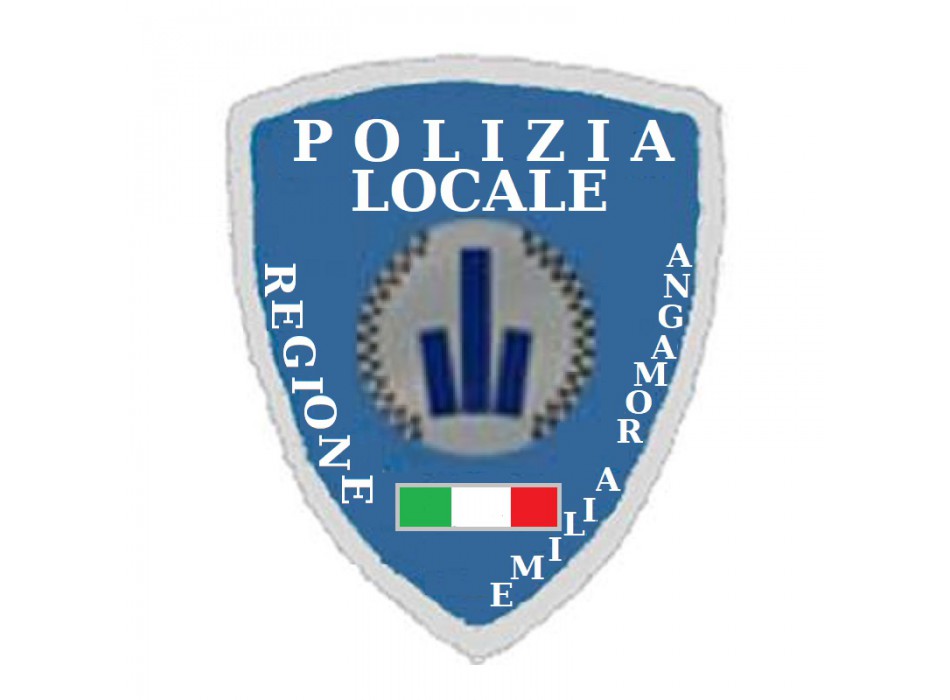 Toppa patch con velcro polizia locale Emilia Romagna con tre torri Divisa Militare