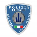 Toppa patch con velcro polizia locale Emilia Romagna con tre torri