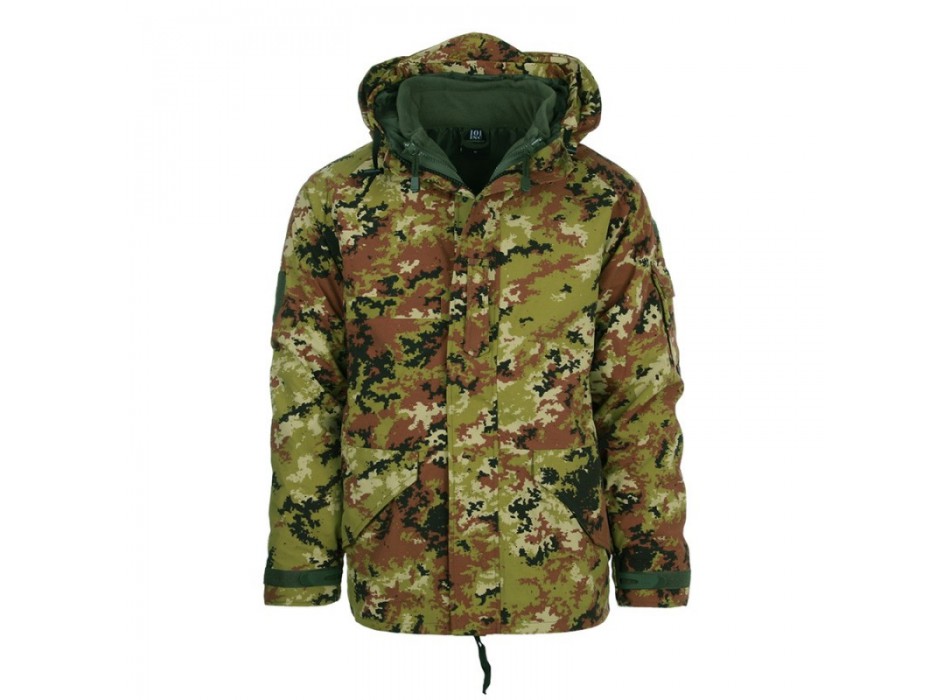 Parka tipo goretex vegetato con pile staccabile Divisa Militare