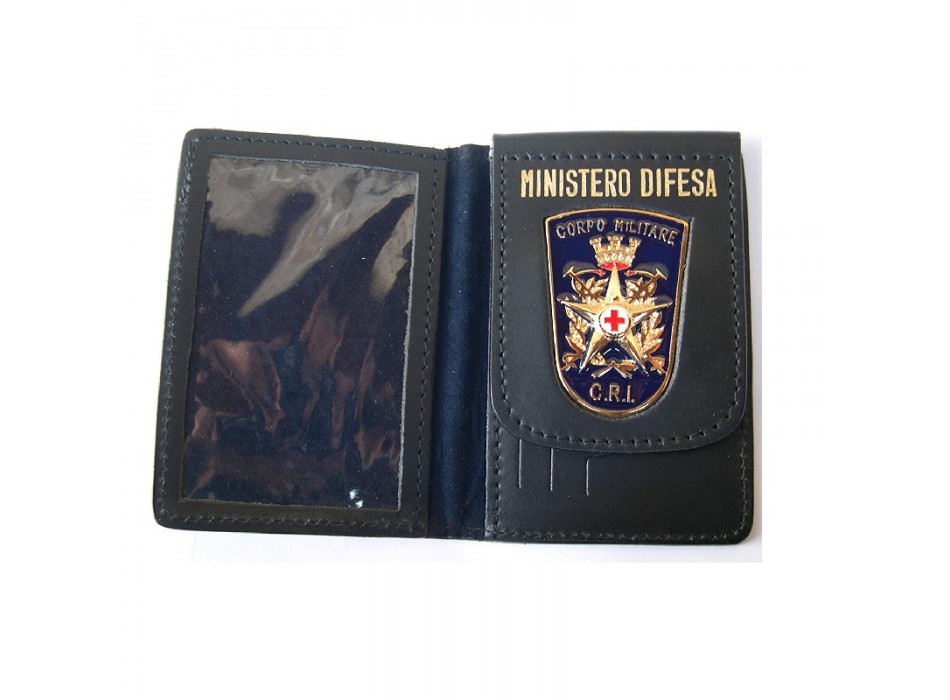 Portafogli in pelle CRI Croce Rossa Corpo Militare Divisa Militare
