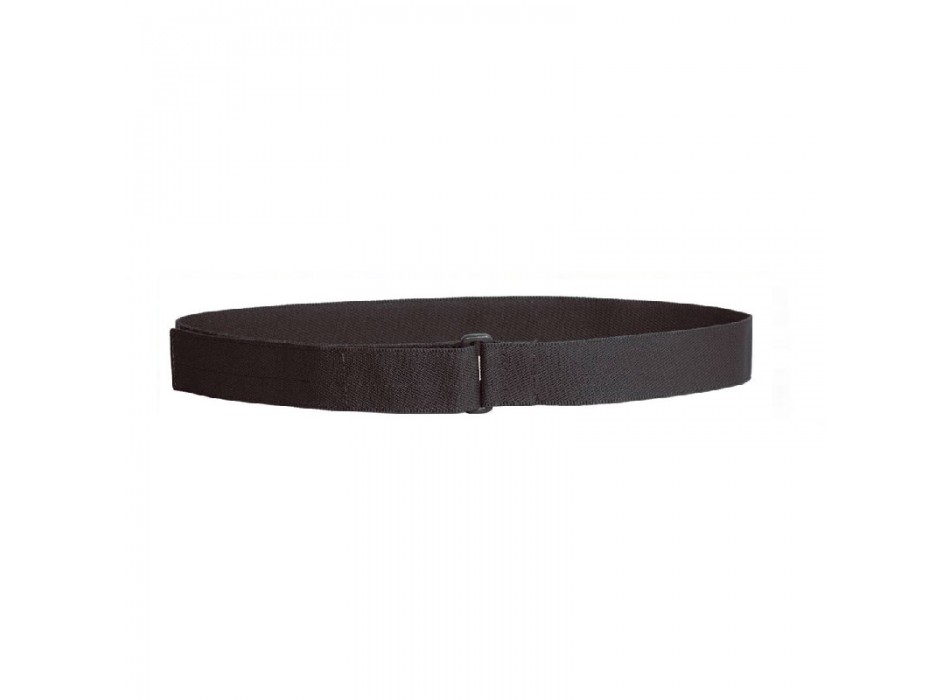 Cintura regolabile a velcro senza fibbia, colore nero Divisa Militare