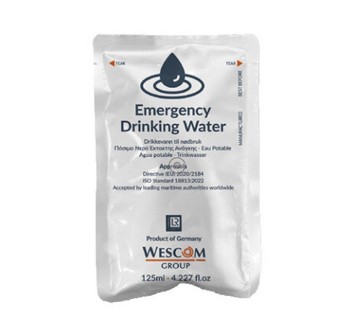 Acqua potabile di emergenza 4 x 125 ml Divisa Militare