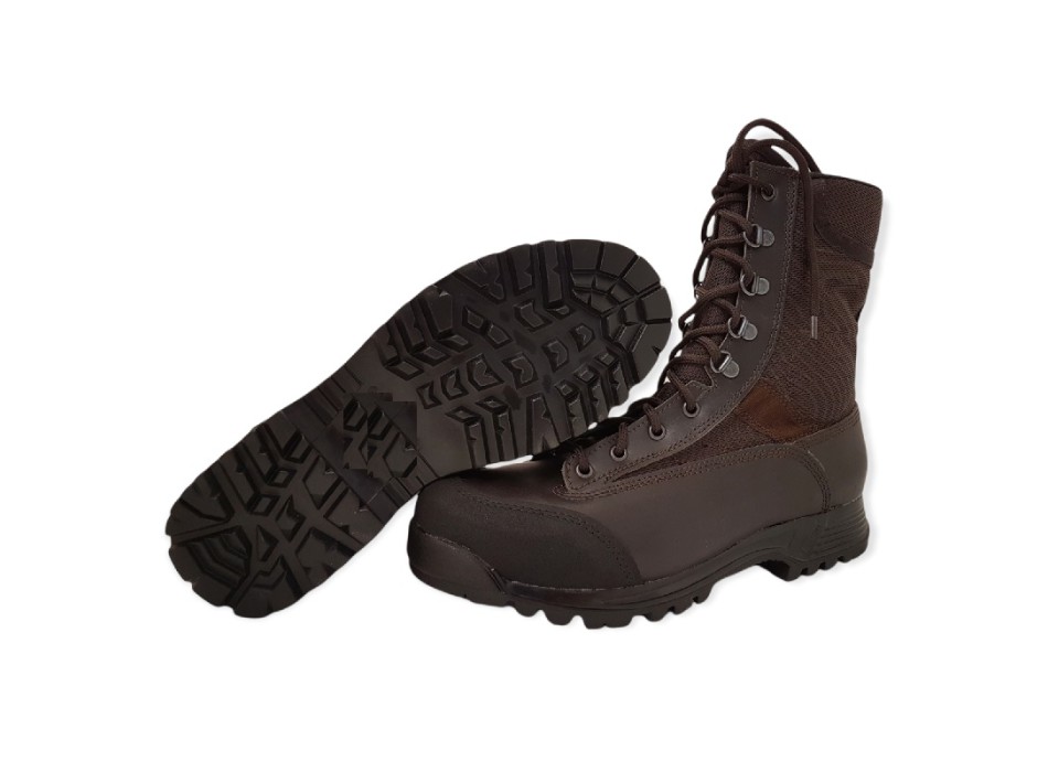 Anfibi scarponi quattro stagioni ordinanza marroni testa di moro (simil crispi leopard) Divisa Militare