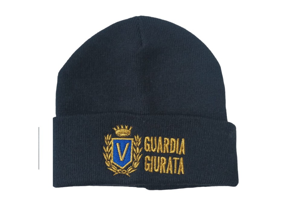 Berretto tipo lana guardia giurata blu v Divisa Militare