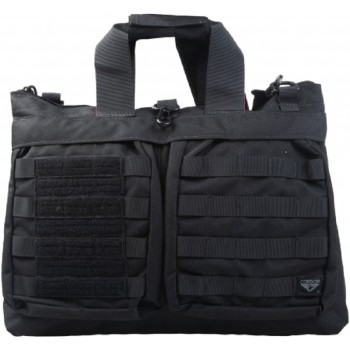 Borsa porta casco nera con velcro borsa aviatore porta documenti portacasco Divisa Militare