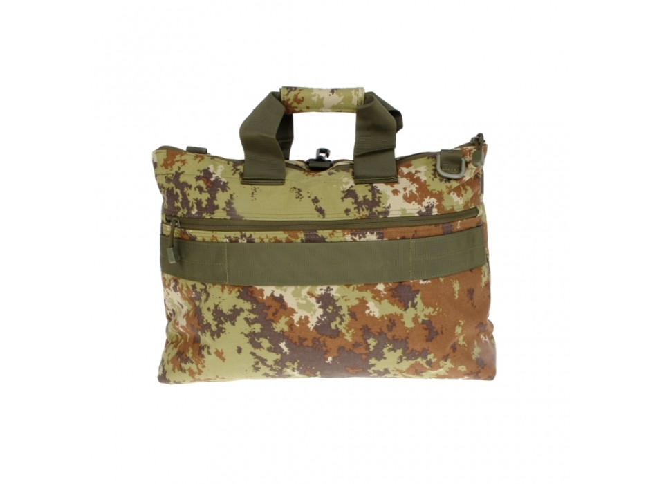 Borsa porta casco vegetata con velcro borsa aviatore porta documenti portacasco Divisa Militare