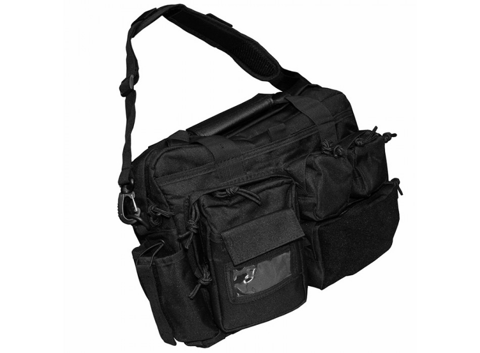 Borsa tattica da contractor di polizia nera Divisa Militare