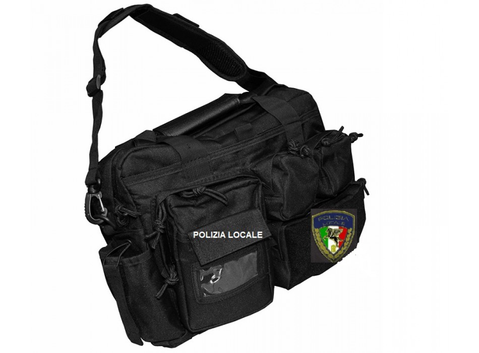 Borsa tattica di polizia Locale con pegaso cm 40 Divisa Militare