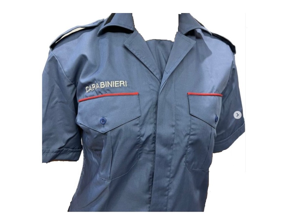 Camicia carabinieri cc estiva ricamata nuovo modello Divisa Militare