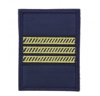 Capo di prima classe grado velcro per polo base blu Marina militare capitaneria di Porto nocchiere Divisa Militare